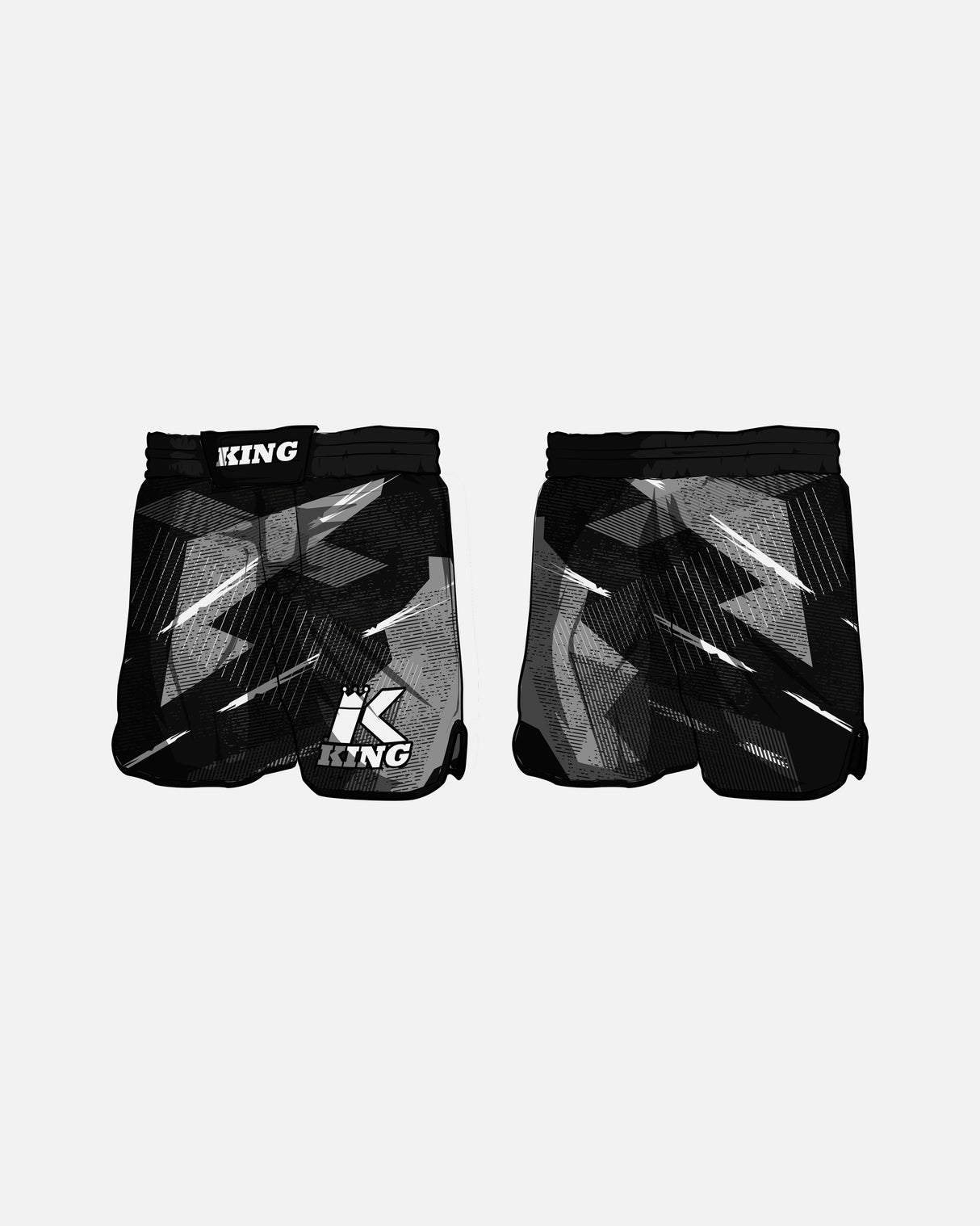 King Pro Boxing MMA Shorts Shadow 1 - Zwart