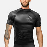 Hayabusa Rashguard Geo Korte Mouwen - Grijs
