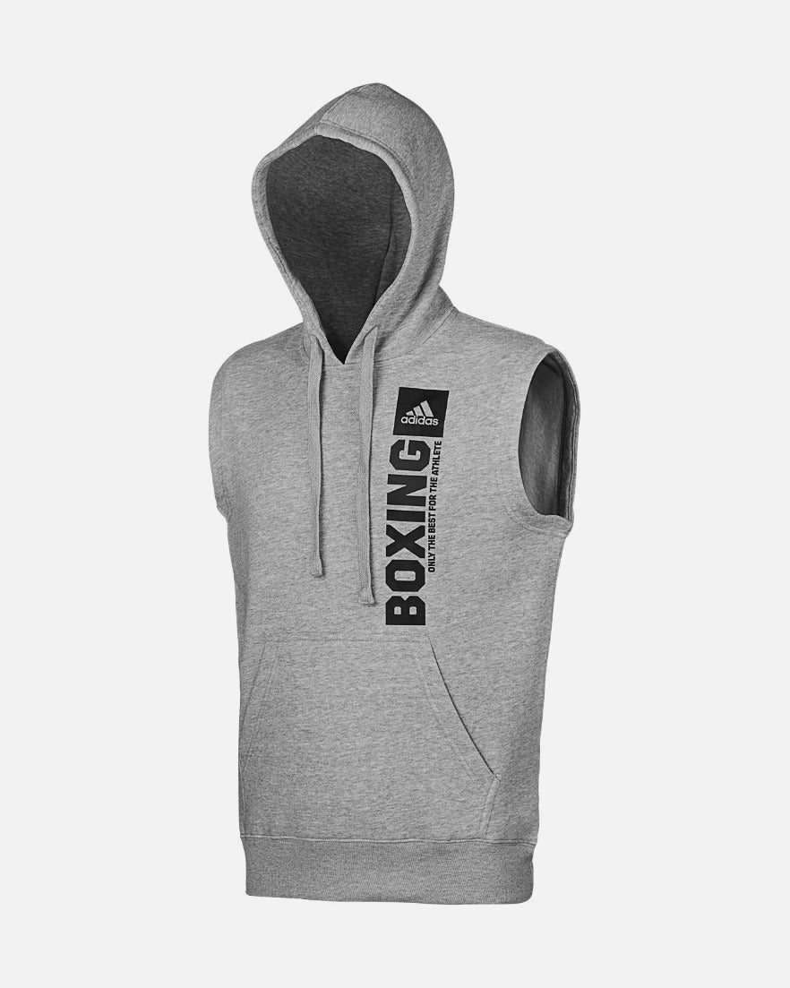 Sudadera sin mangas Adidas Boxing – Gris/Negro