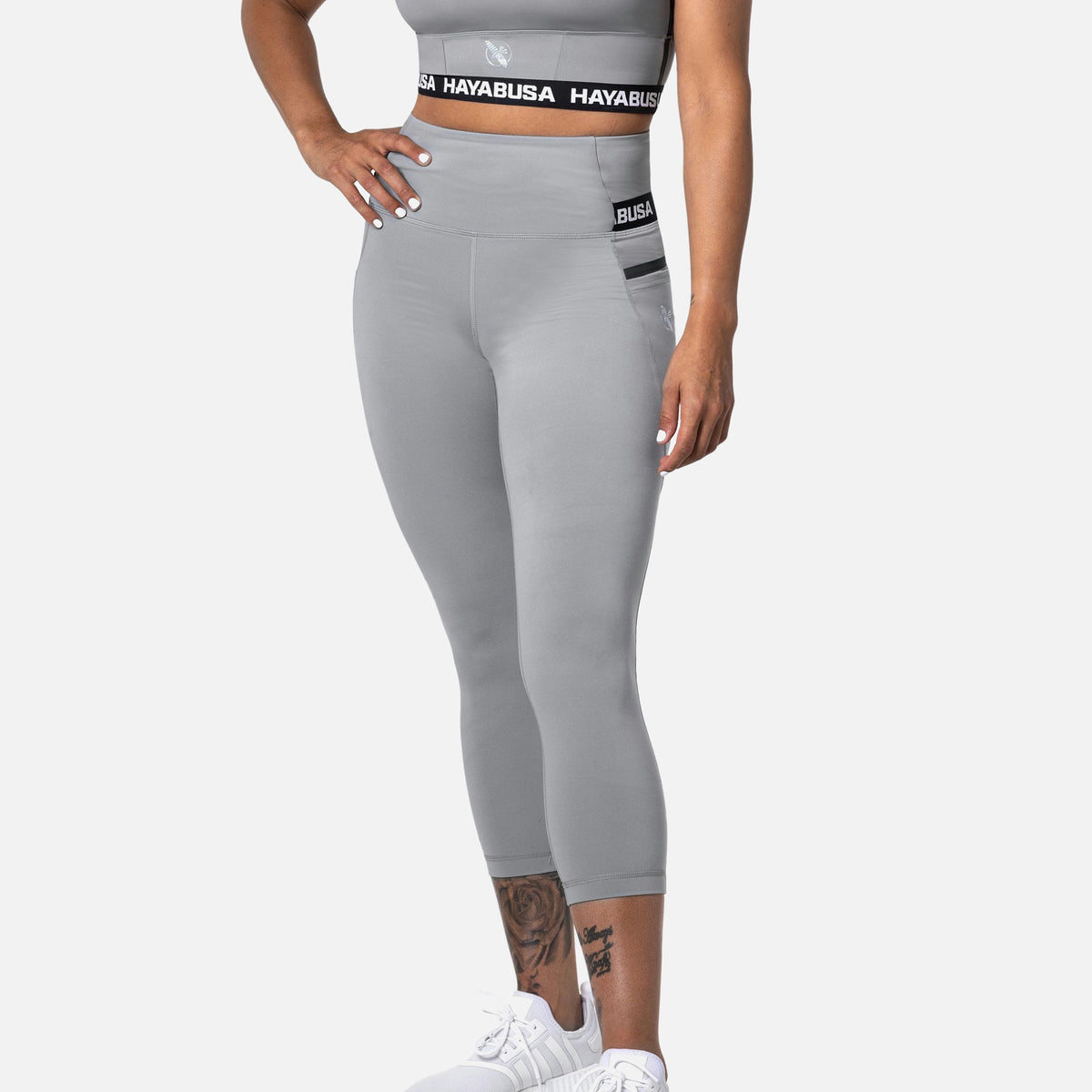 Hayabusa Leggings High Rise 3/4 Dames - Grijs