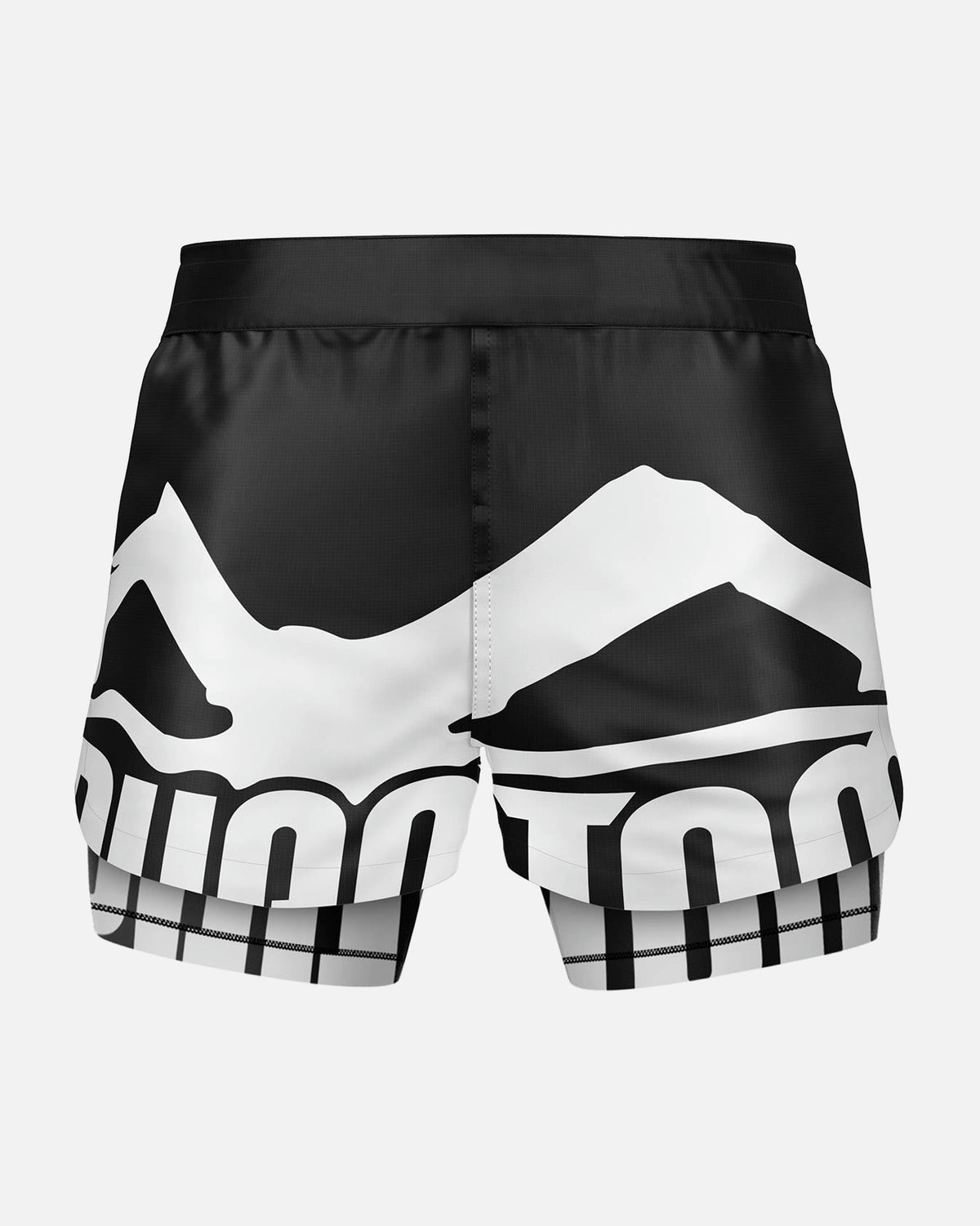Phantom Athletics MMA Shorts Fusion-R 2in1 Savage - Zwart/Wit