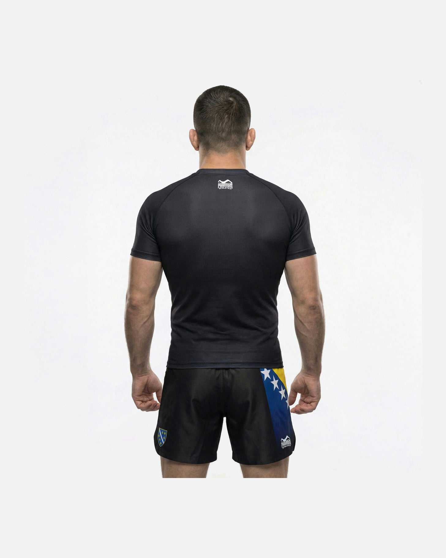 Shorts de MMA Phantom Athletics Fusion-R Team Bosnia – Rouge/Blanc/Bleu