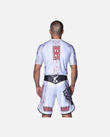8 WEAPONS MMA Shorts Samurai 2.0 - Wit/Rood