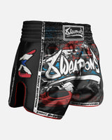 8 WEAPONS Muay Thai Shorts Cut Like A Blade 2.0 - Zwart
