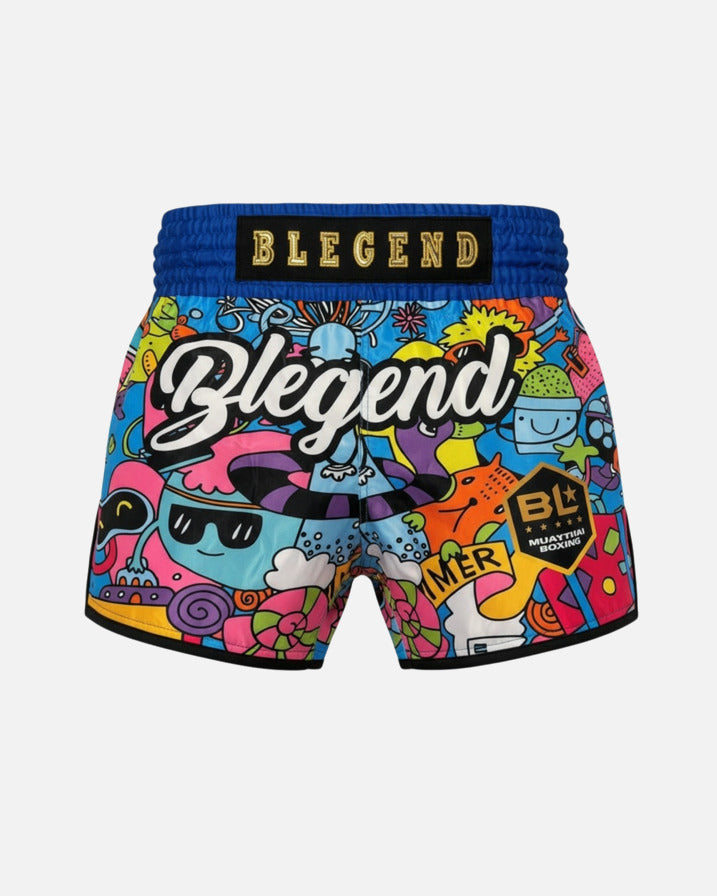Blegend Muay Thai Shorts Legend 11 - Blauw