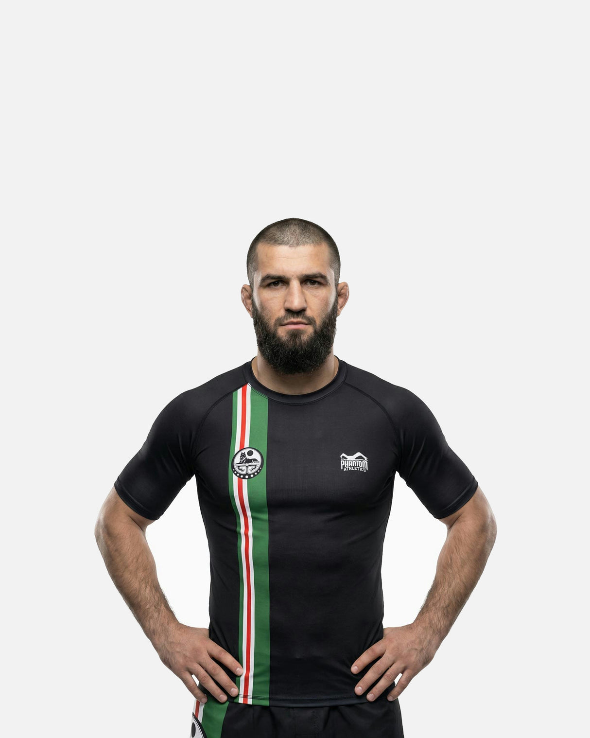 Phantom Athletics Rashguard Team Chechnya - Zwart/Groen