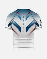 8 WEAPONS Rashguard Shift - Wit/Navy/Rood