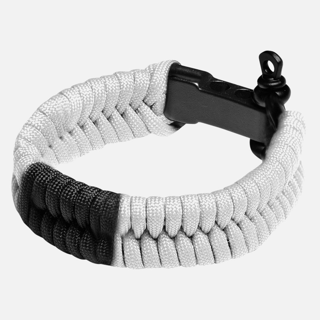 Hayabusa Paracord Jiu Jitsu Armband - Wit