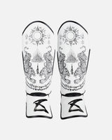 8 WEAPONS Scheenbeschermers Sak Yant Tigers - Wit/Zwart