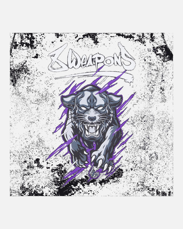 T-shirt 8 WEAPONS Beastial Panther – Noir/Violet