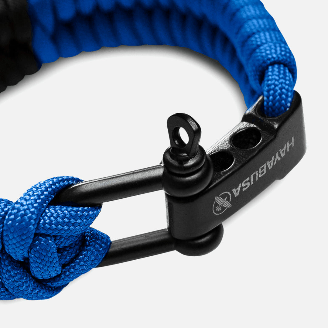 Hayabusa Paracord Jiu Jitsu Armband - Blauw