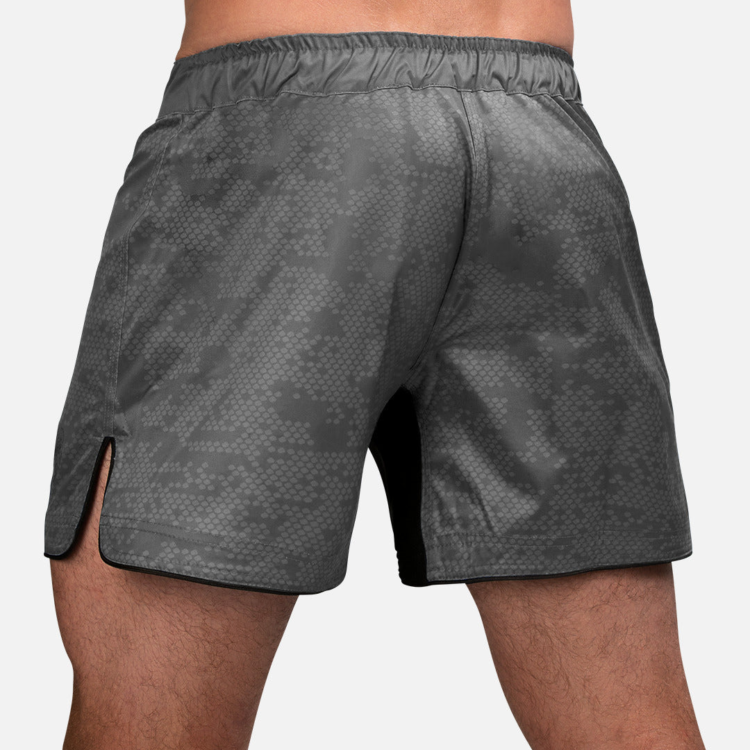 Hayabusa MMA Shorts Hex Mid-Thigh - Grijs