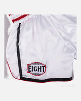 8 WEAPONS Muay Thai Shorts Bangkok - Wit/Zwart