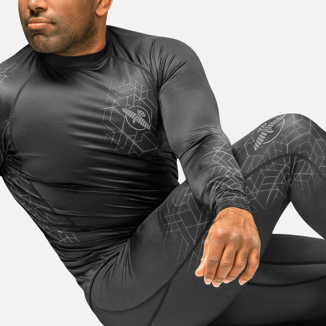 Hayabusa Compressie Shorts Geo - Grijs