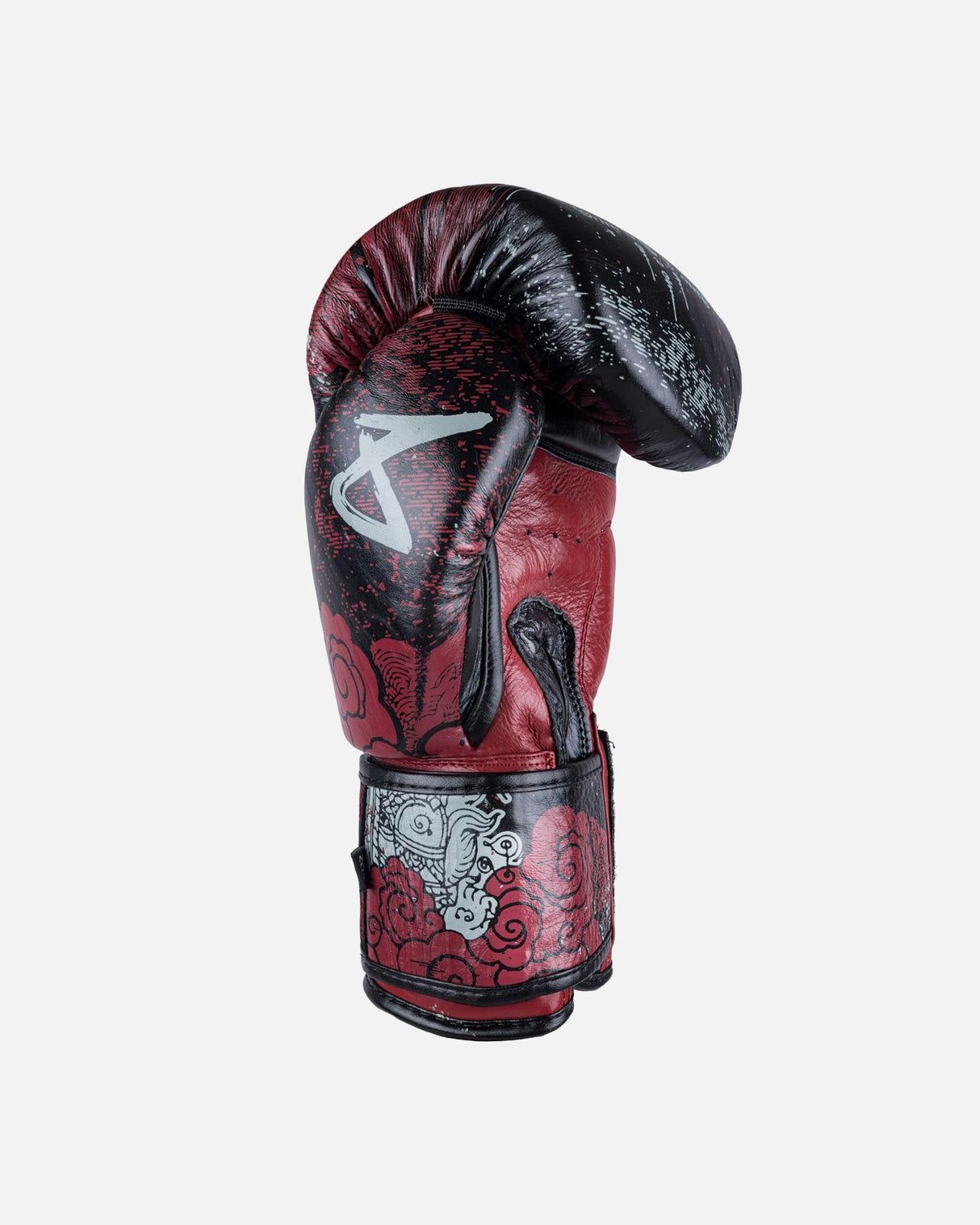 8 WEAPONS Bokshandschoenen Hanuman Yant - Zwart/Rood