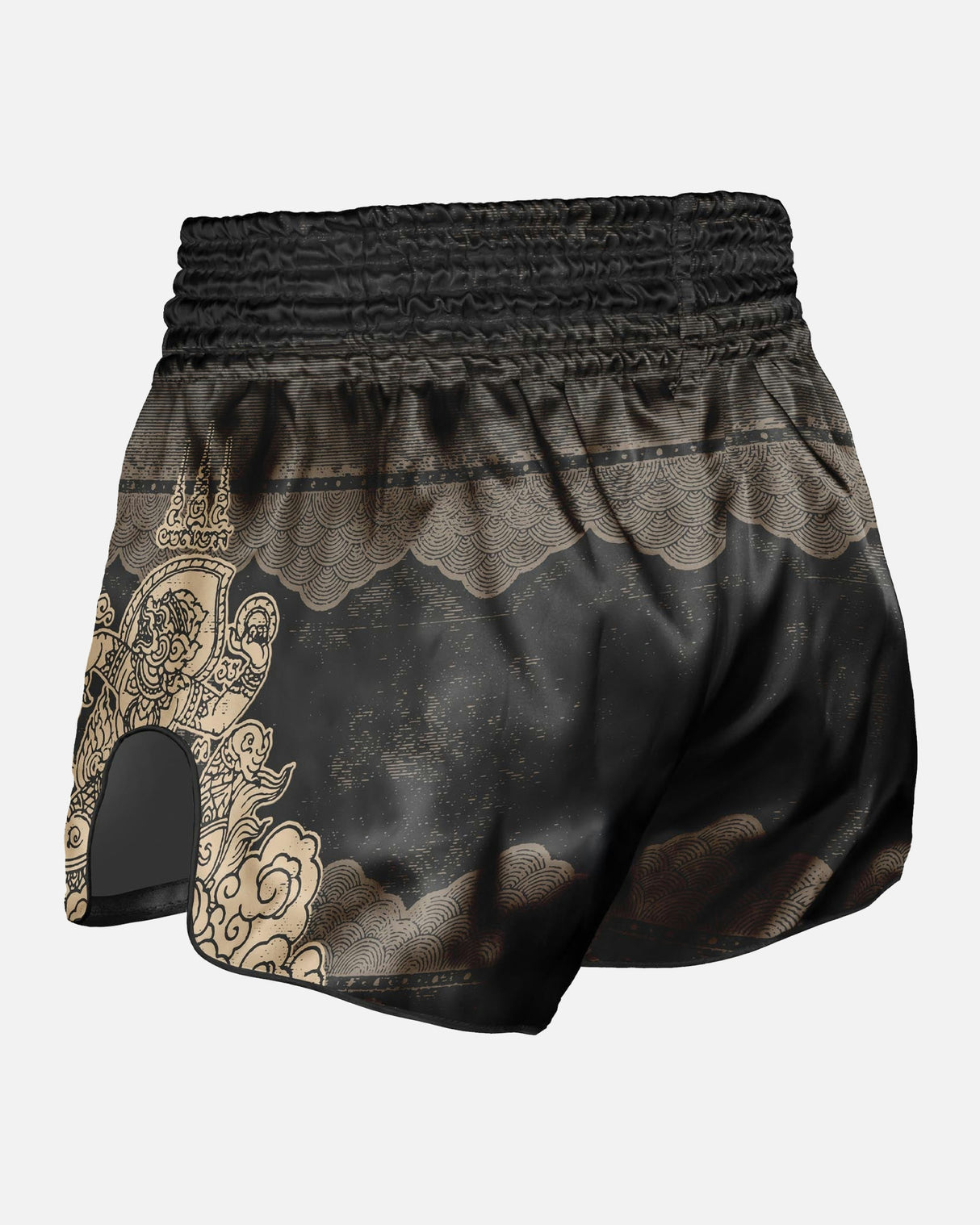 8 WEAPONS Muay Thai Shorts Hanuman - Zwart/Goud