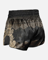8 WEAPONS Muay Thai Shorts Hanuman - Zwart/Goud