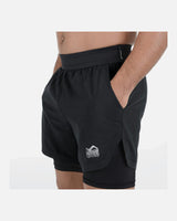 Phantom Athletics Compressie Shorts Laser 2in1 - Zwart