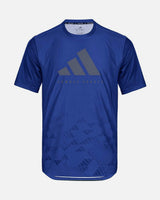 Camiseta Adidas Tech Line – Azul oscuro/Azul