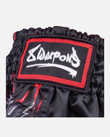 8 WEAPONS Muay Thai shorts Beastial Wolf - Zwart/Rood