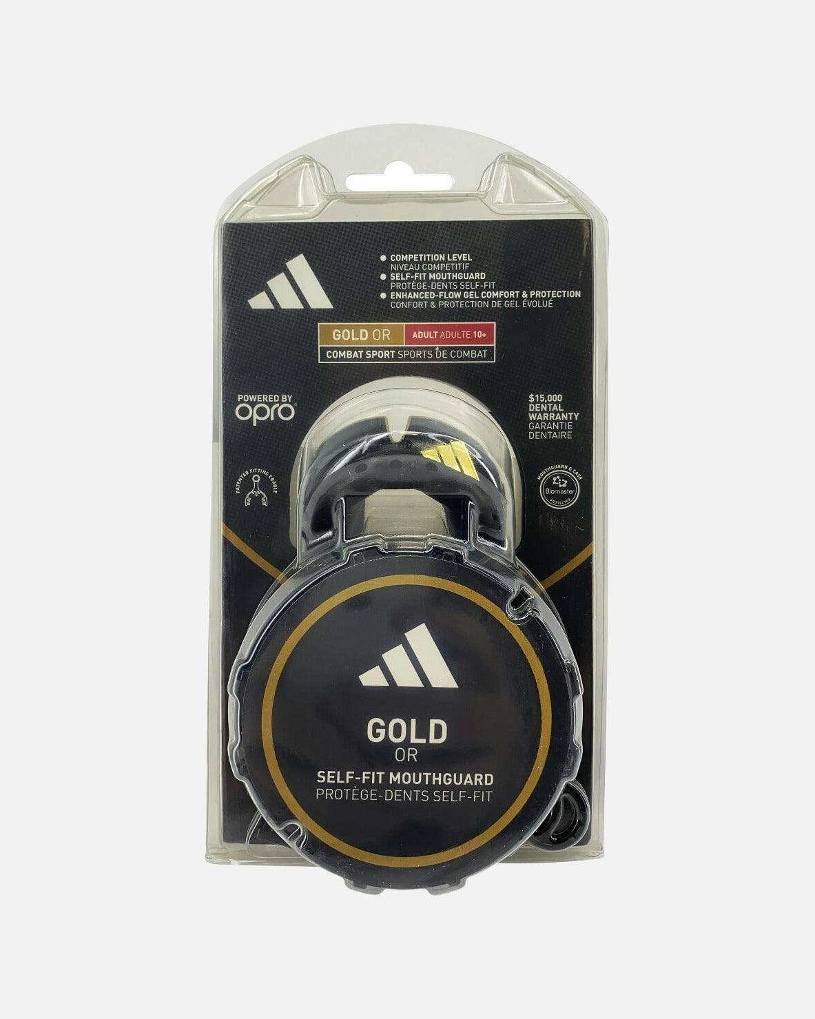 Protector bucal Adidas OPRO Gen4 Gold-Edition – Negro