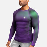 Hayabusa Rashguard Fusion Lange Mouwen - Paars/Groen