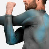 Hayabusa Rashguard Fusion Lange Mouwen - Grijs/Aqua