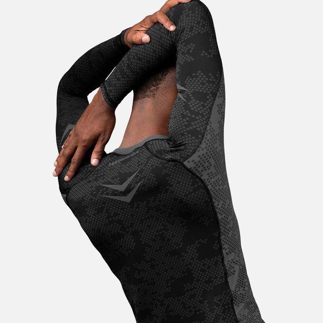 Rashguard Hayabusa Ranked Manga Larga – Negro