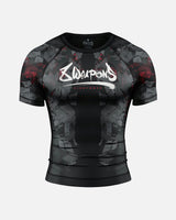 8 WEAPONS Rashguard Hit 2.0 - Zwart/Rood