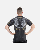 8 WEAPONS Functioneel T-Shirt Tiger Yant - Zwart/Geel