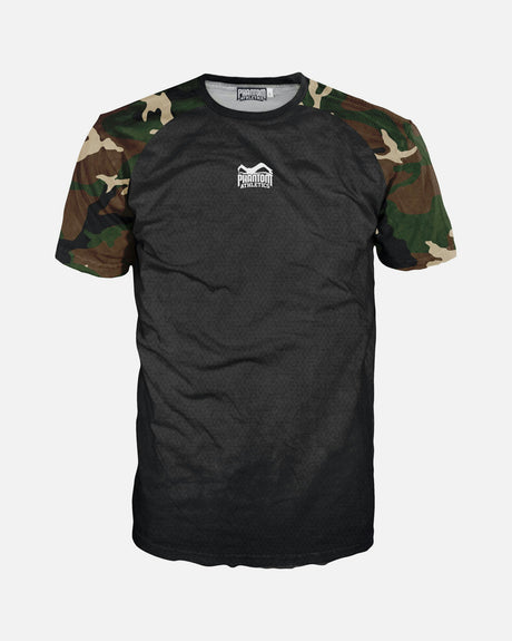Koszulka treningowa Phantom Athletics Trainingsshirt EVO Camo – Woodland