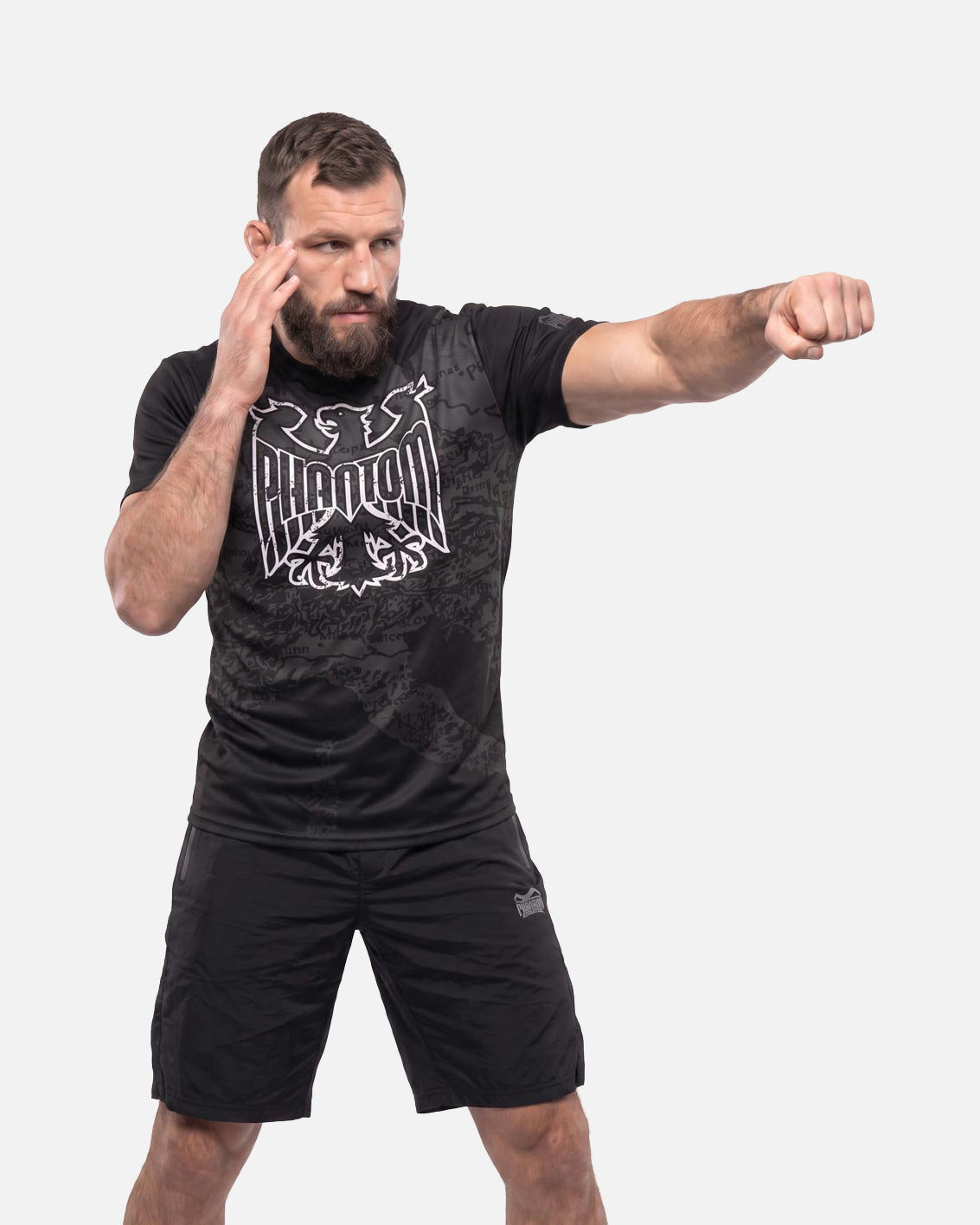 T-shirt d'entraînement Phantom Athletics EVO Germany Silver Eagle – Noir/Gris