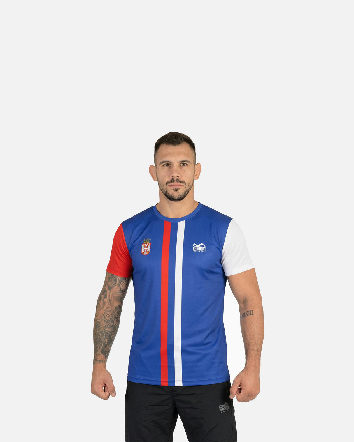 Phantom Athletics Trainingsshirt EVO+ Team Serbia - Blauw