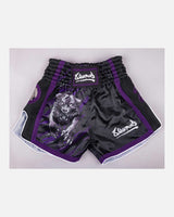 8 WEAPONS Muay Thai shorts Beastial Panther - Zwart/Paars
