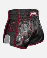 8 WEAPONS Muay Thai shorts Beastial Wolf - Zwart/Rood