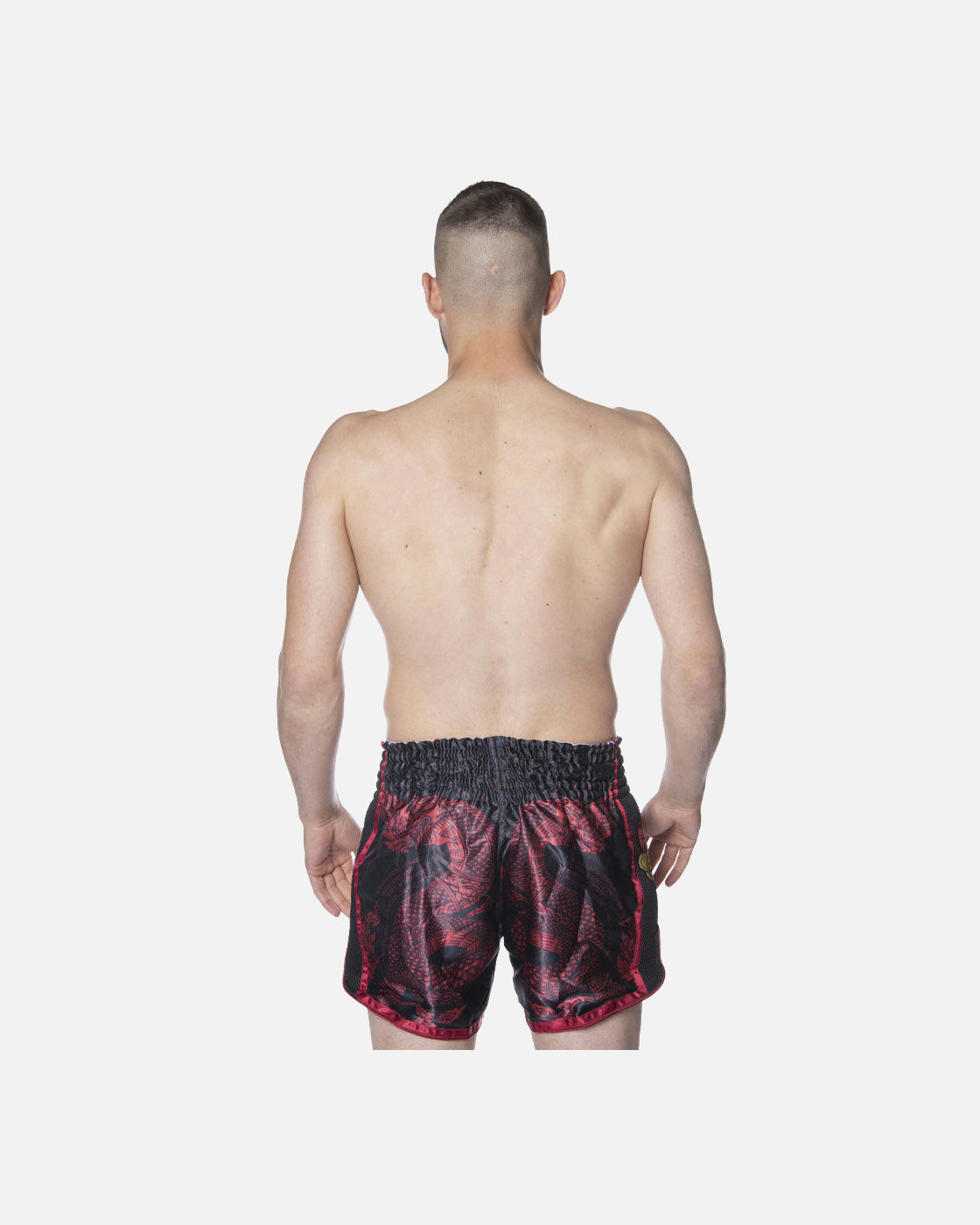 8 WEAPONS Muay Thai Shorts Naga - Zwart/Rood