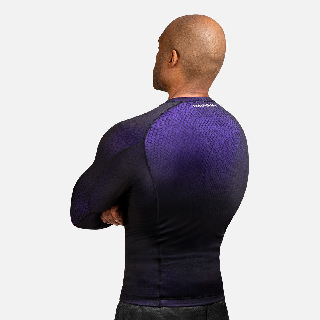 Hayabusa Rashguard Fusion Lange Mouwen - Zwart/Paars