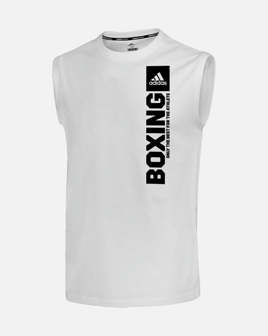 Adidas Tank Top Community Boxing – Weiß/Schwarz