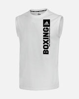 Adidas Tank Top Community Boxing – Weiß/Schwarz
