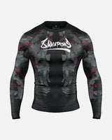 8 WEAPONS Rashguard Hit 2.0 - Zwart/Rood
