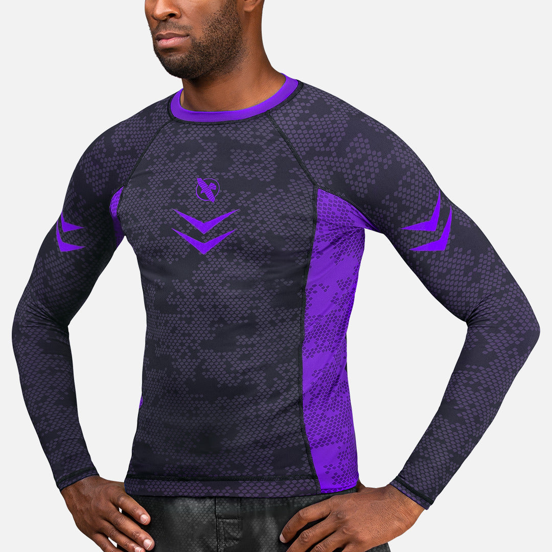 Hayabusa Rashguard Ranked Lange Mouwen - Paars