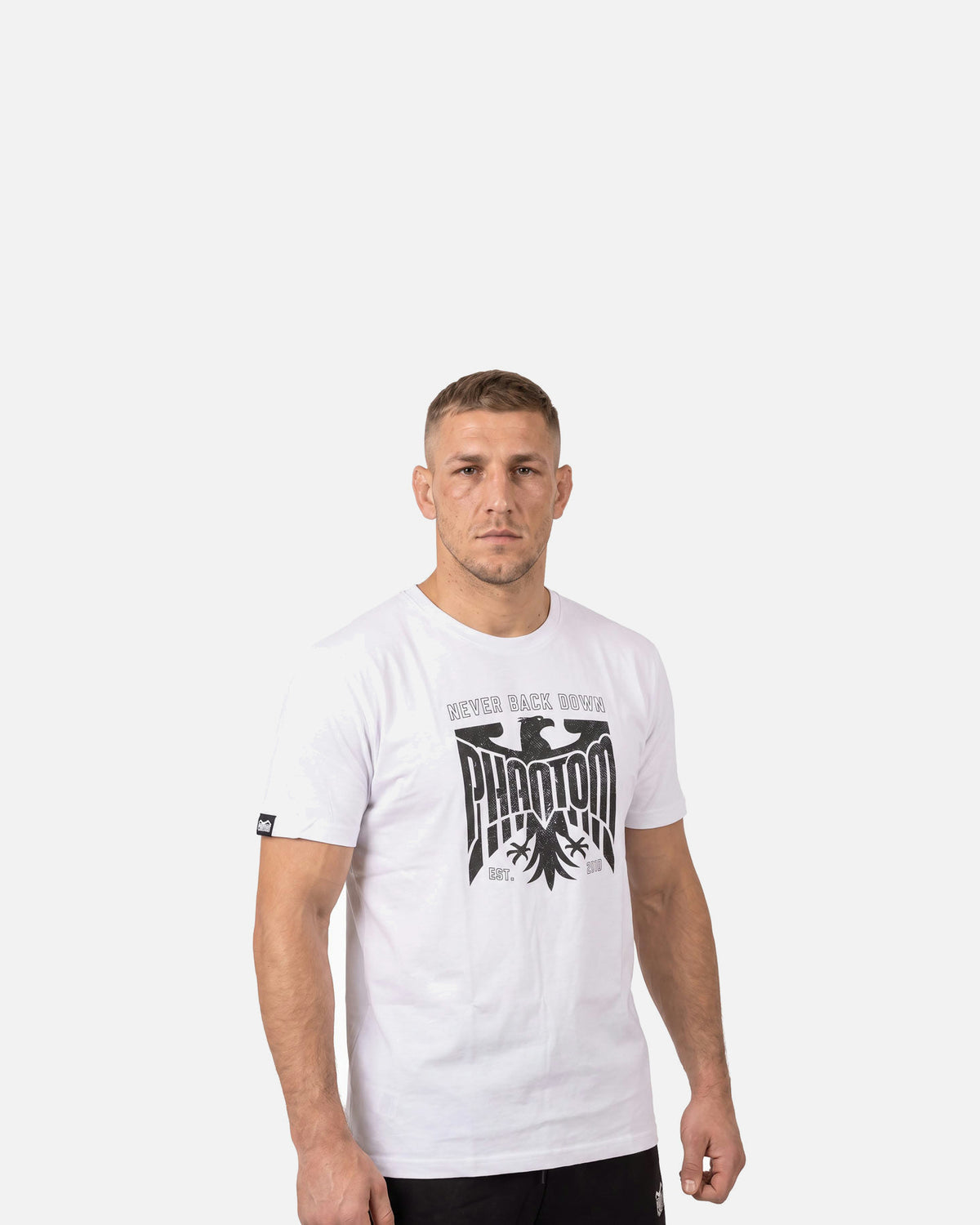 Phantom Athletics T-Shirt Germany Never Back Down - Wit
