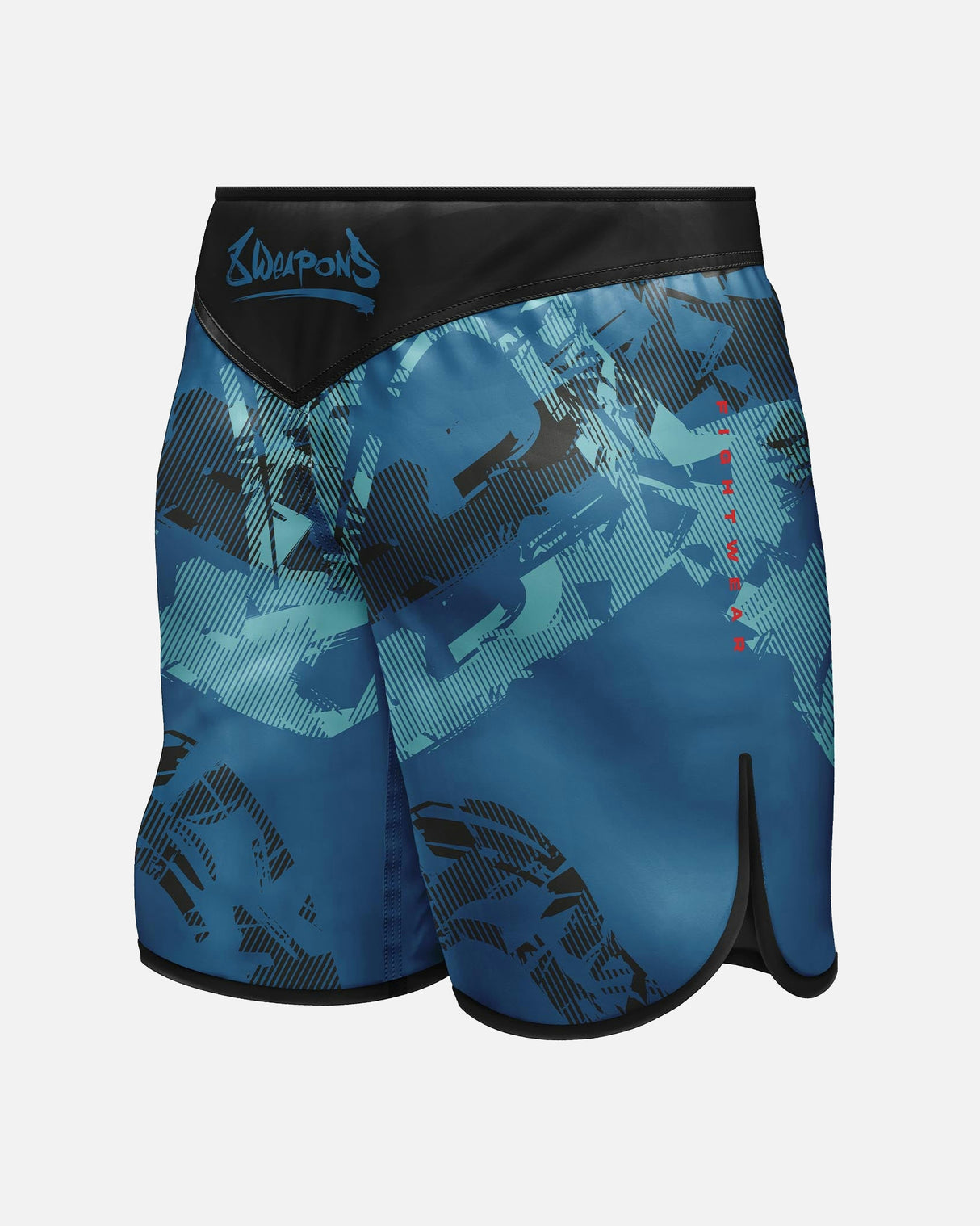 8 WEAPONS MMA Shorts Hit 2.0 - Marineblauw/Zwart