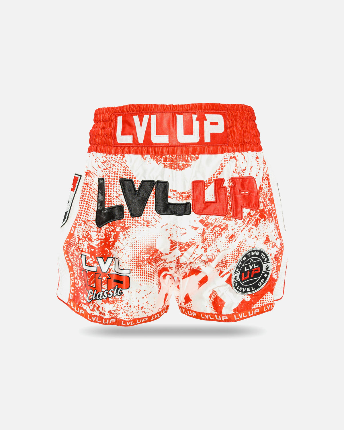 LVL UP Muay Thai Shorts Stadium - Rood