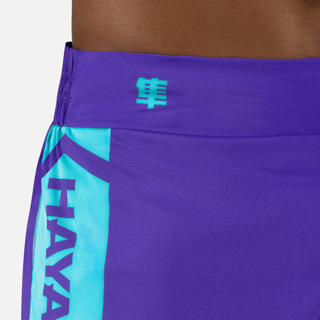Hayabusa Muay Thai Shorts Icon - Paars/Wit