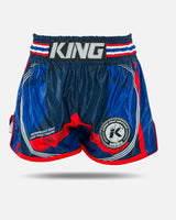 King Pro Boxing Muay Thai Shorts Flag - Blauw
