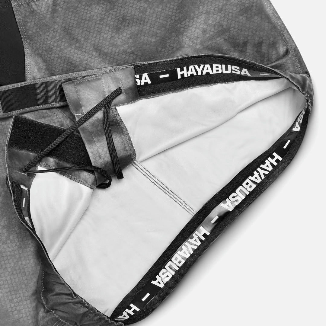 Hayabusa MMA Shorts Hex Mid-Thigh - Grijs