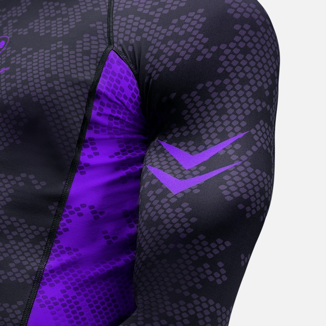 Hayabusa Rashguard Ranked Lange Mouwen - Paars