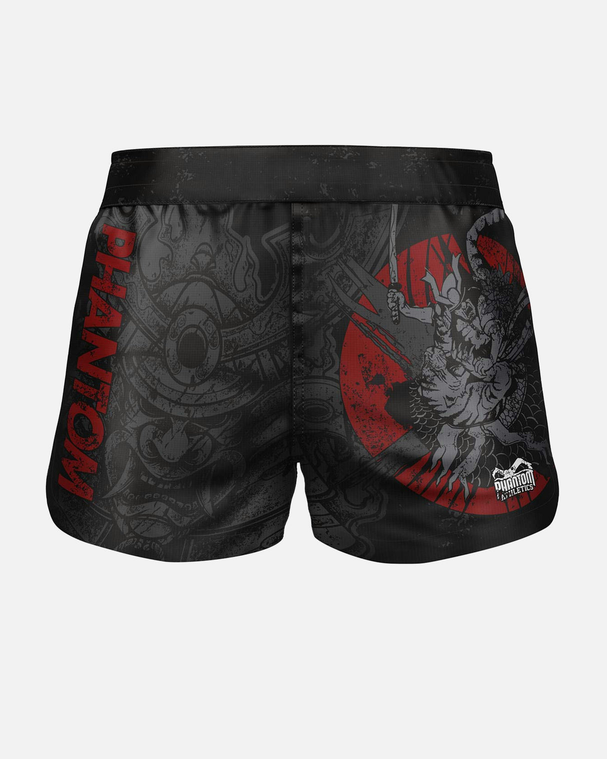 Phantom Athletics MMA Shorts Fusion-R Samurai - Zwart/Rood