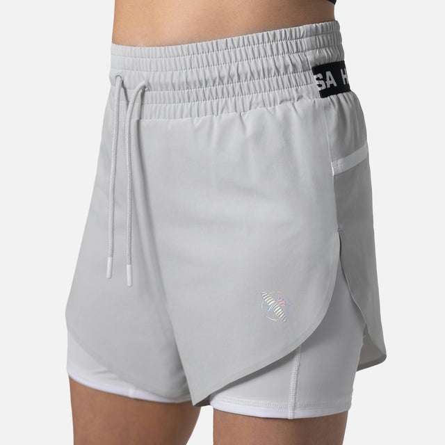 Pantaloncini da allenamento Hayabusa da donna – Grigio